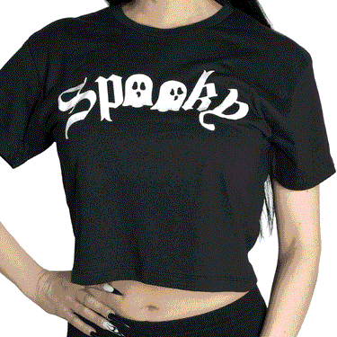 Spooky Ghost Glow Crop Top - Kreepsville